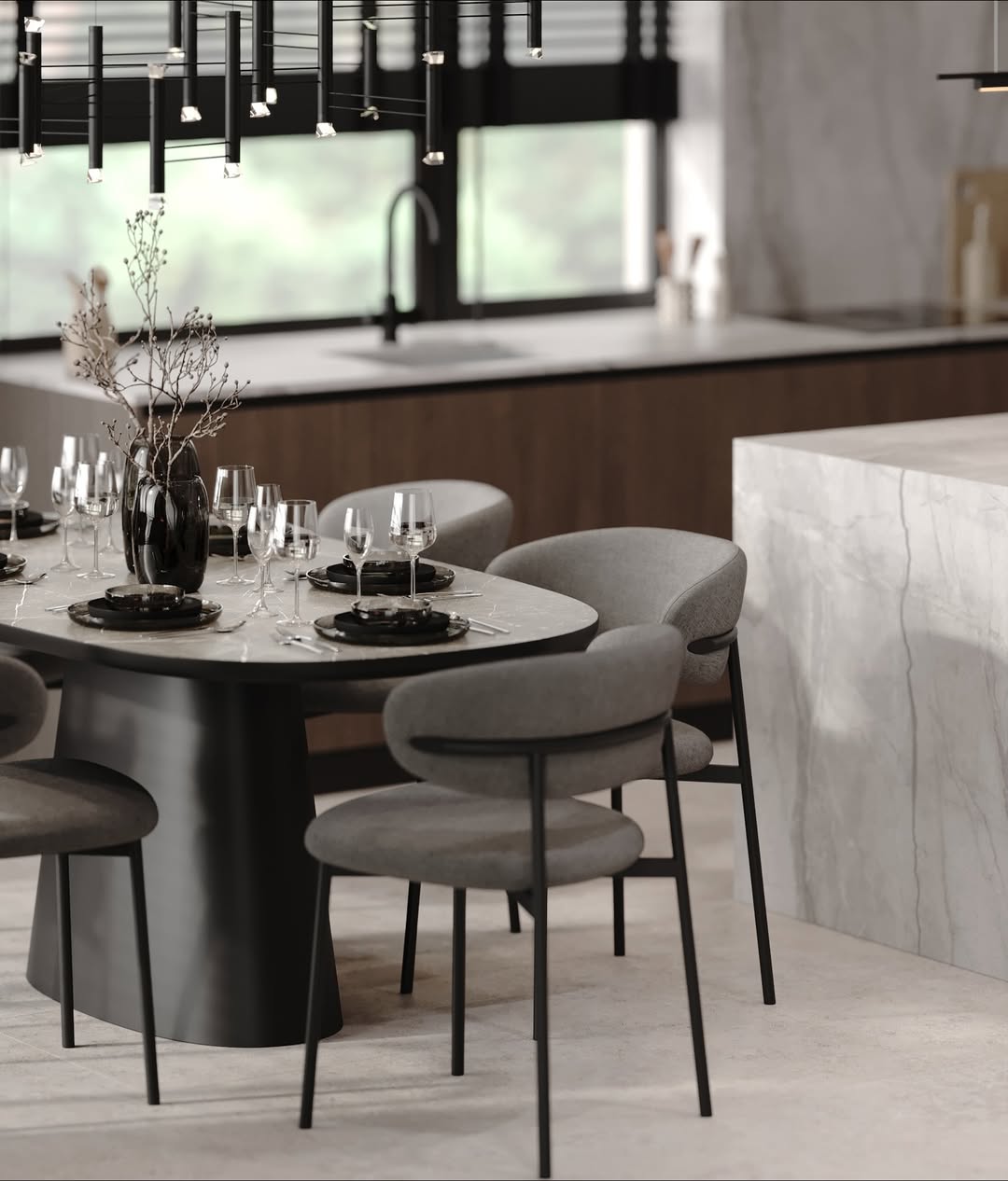 Apartment Interior 75 m² —  Warm Modern Gallery